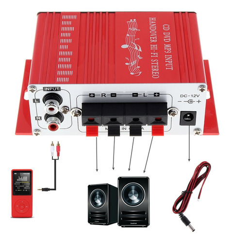 Amplificador Estéreo Hi-fi 12v Mini Amplificador De