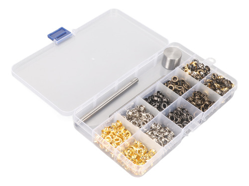 Kit De Ojales De Ara De 4 Mm 4 Colores 280 Sets Ojales De