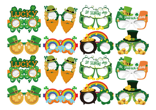 Gafas De Papel Irlandesas Para El Día De San Patricio, 16 Un