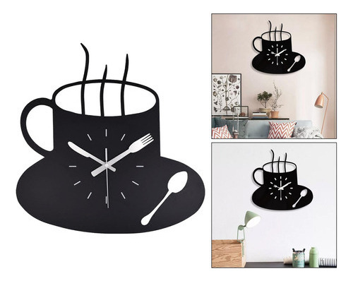 Reloj De Pared Moderno Cocina Temática Taza De Café