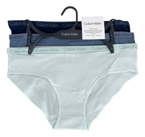 Set De 3 Panties Para Dama Calvin Klein Mod. Qp2937r331