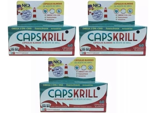 Capskrill Aceite Krill Omega 3 Fosfolípidos Oferta! 120 Caps