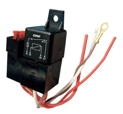 Relay Mini . Fusible/c-s/40a 4 Terminales. 24v