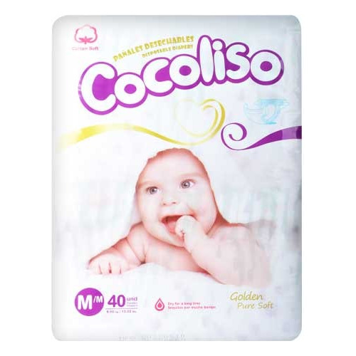 Pañales Cocoliso Talla M De 40 Unidades