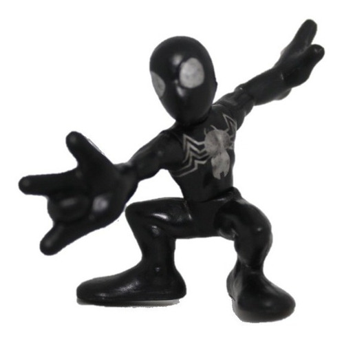 Homem Aranha Marvel Super Hero Squad Black Suited Spider Man