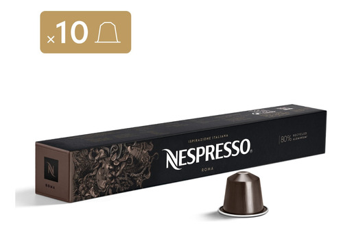 Nespresso Ispirazione Italiana Roma, 10 Cápsulas Café