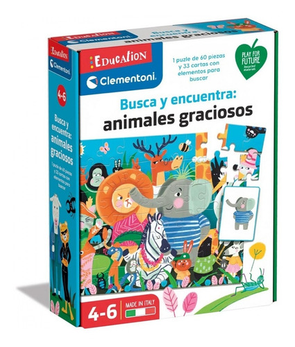 Juego Educativo Clementoni Busca Y Encuentra: Animales 55453