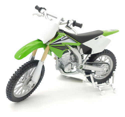 Miniatura De Moto 1:18 Cross Maisto Coleção Ferro Cor Kawasaki Kx250f Verde