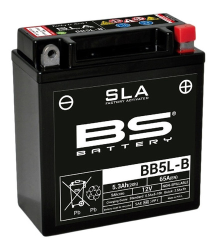 Bateria Moto Gel Bb5lb Bs Battery Motomel S 110