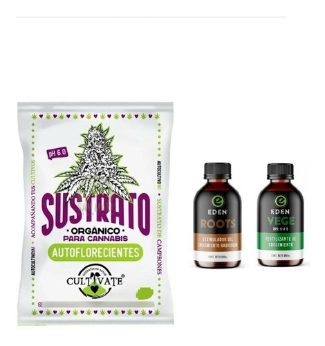 Cultivate Sustrato Autoflorecientes 25 Lt Eden Roots Vege