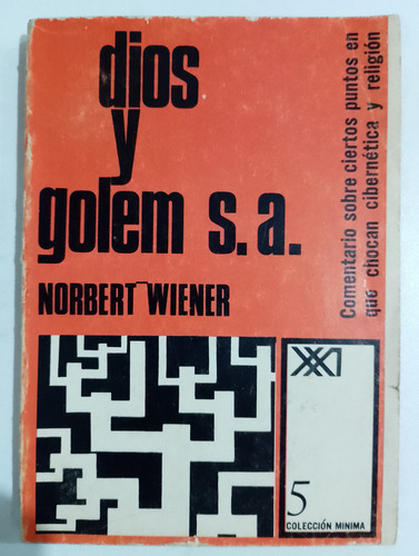 Dios Y Golem S.a. Norbert Wiener. Lp (Usado)