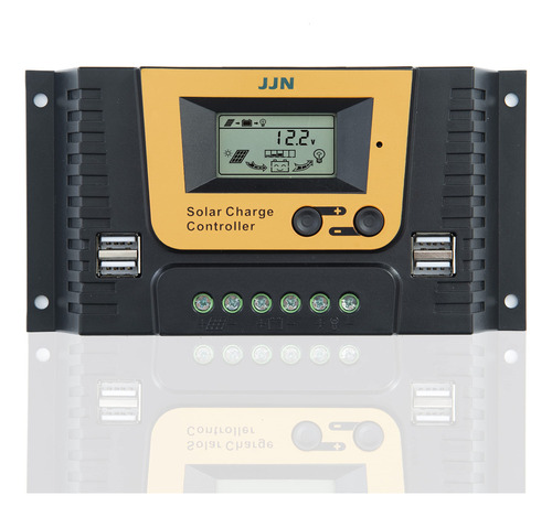 Controlador De Carga Solar Jjn 20a Panel Solar Controlador D