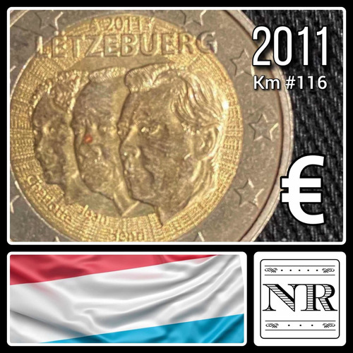 Luxemburgo - 2 Euros - Año 2011 - Henri I | Jean - Km #116