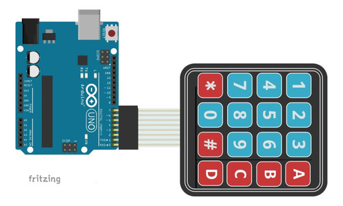 2 Piezas Teclado Matriz 4x4 Matricial Arduino