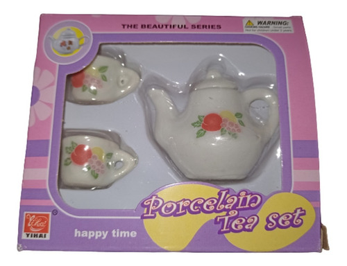 Mini Set De Te Porcelana Para Jugar Niñas Nenas Regalos Aka