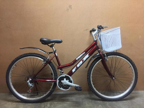 Bicicleta Dama Con Canasta Parrilla Aro Aluminio 18v Liviana