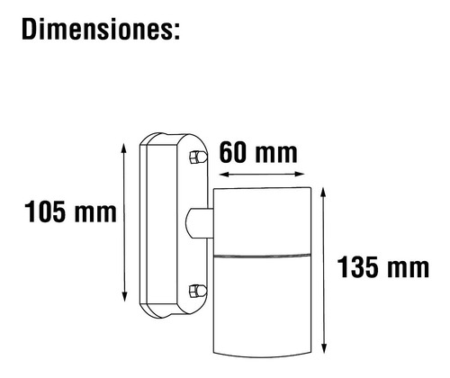 Arbotante Para Pared Modelo Vision Gu10