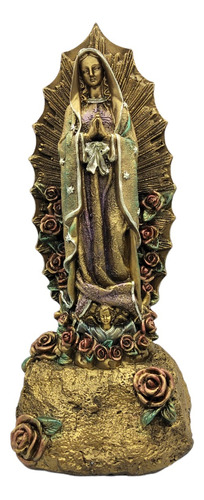 Virgen De Guadalupe Sobre Piedra 36cm