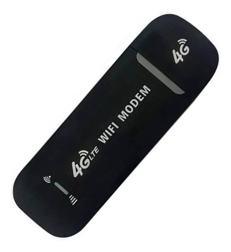 Modem Mini Roteador 4g Lte Wifi Usb Chip C/ Cor Preto