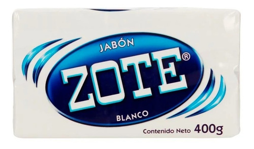 Jabón De Lavandería En Barra Zote Blanco 400g