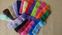 Comprar Set De 21 Cintillos Elasticos Para Bebes Tejidos Crochet