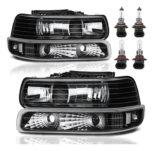Conjunto De Faros Delanteros Kuiperauto Compatible Con Chevr