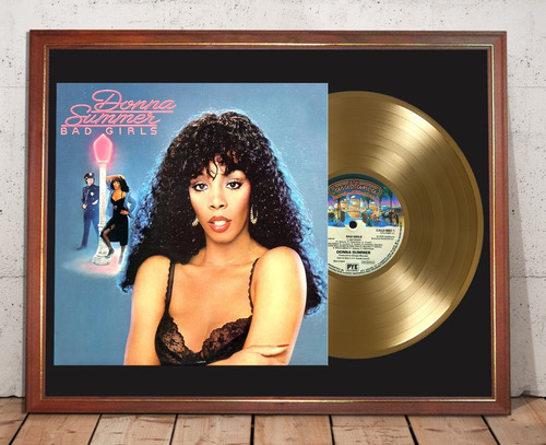 Donna Summer Bad Girls Tapa Lp Y Disco De Oro