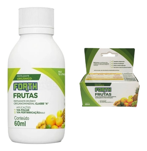 Fertilizante Adubo Forth Frutas 60ml Concentrado Rende 12l