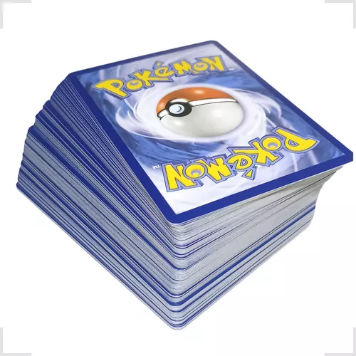 Lote Pack 100 Cartas Pokémon A…