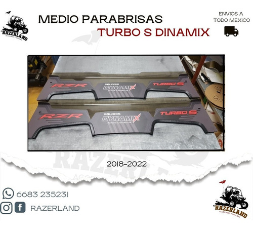 Medio Parabrisas Polaris Turbo S 2018 -2021 Dymanix