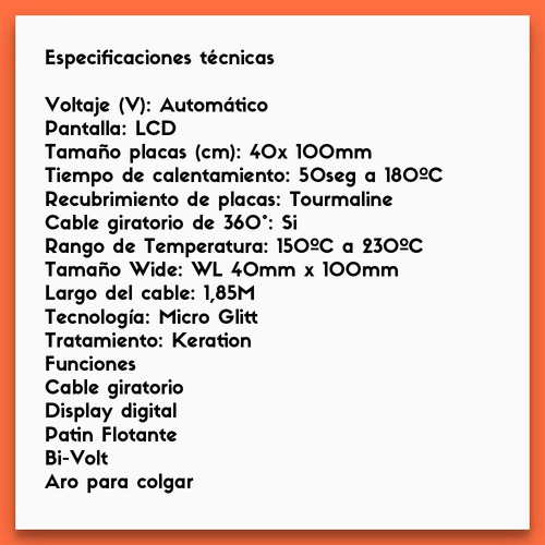 Imagen 10 de 11 de Planchita de pelo GA.MA Italy Keration X- Wide digital BECHS0000001490 rosa 110V/220V