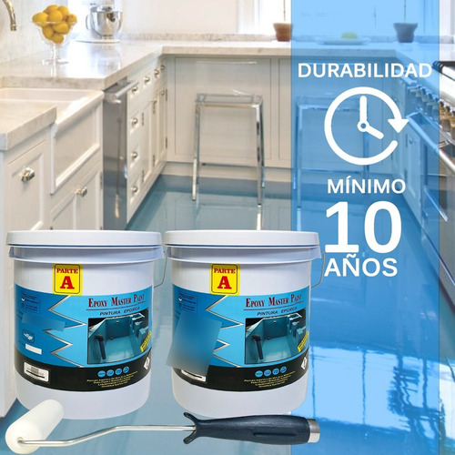 Porcelanato Liquido Pisos Colores Brillantes Rodillo Gratis