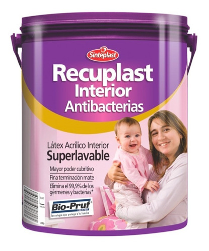 Recuplast Interior Superlavable | Látex Satinado | 4lt