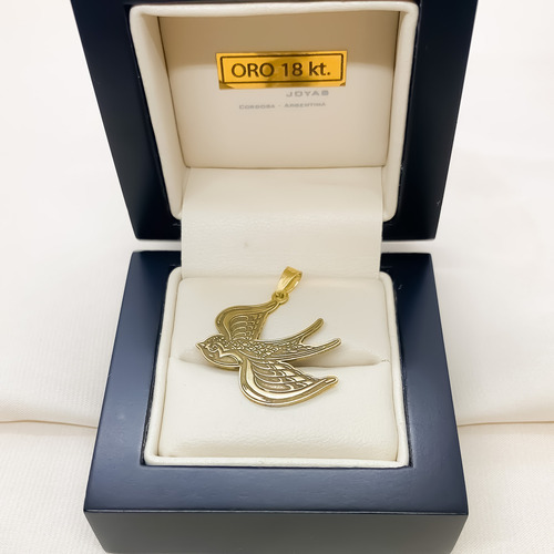 Dije Golondrina Ave Oro 18k Macizo