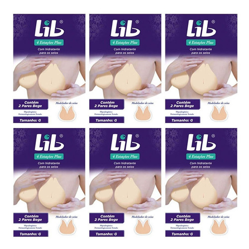 Imagem 1 de 1 de Lib Modelador Seios 4 Estações C/hidr C/2 Pares G (kit C/06)
