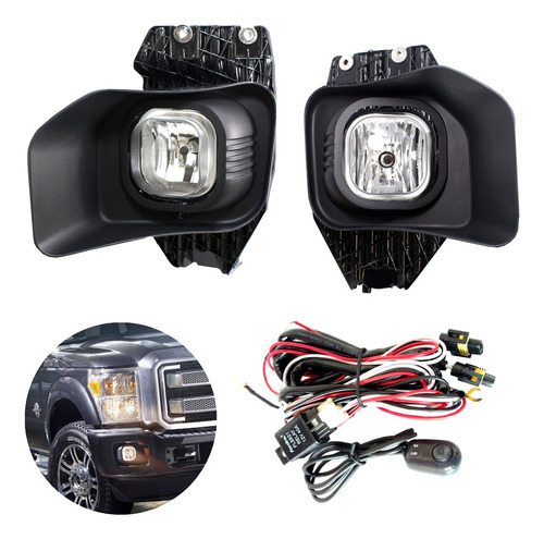 Kit Faros Antiniebla Ford Superduty F250 F350 F450 2011-2016