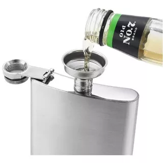 Licorera Petaca Botella Acero Inox. Chata 12 Oz Licor