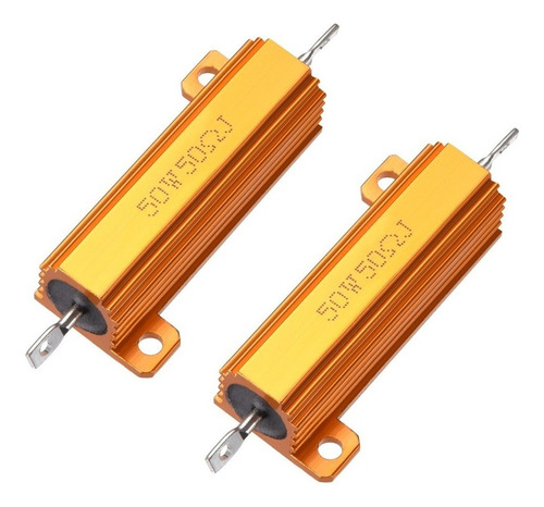 Resistencias De Carcasa De Aluminio 50w 50 Ohm, 2 Uds.