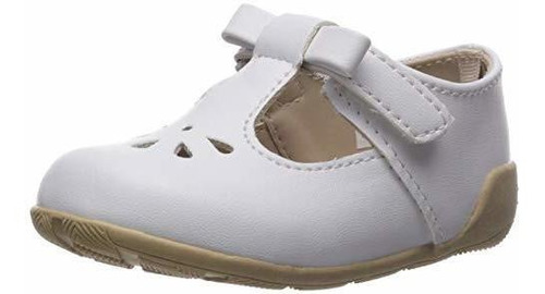 Baby Deer Girls '0006081 Mary Jane Flat, White, 8 Child Us