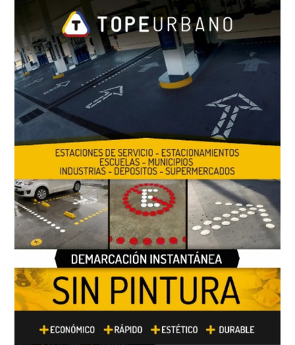 Imagen 5 de 5 de Kit Figura Maxima 20 Punto Demarcación No Pintura Vial