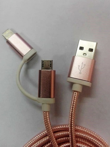 Cable Usb Para iPhone Y Micro Usb 1m Intco