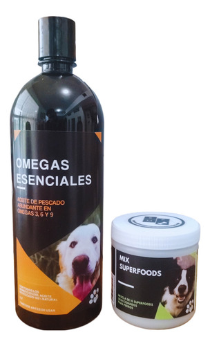Kit Perro Saludable: Aceite De Pescado Y Mezcla Superfoods