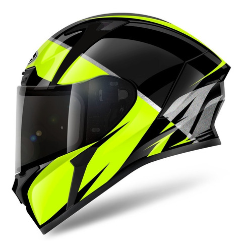 Imagen 2 de 2 de Casco Integral Airoh Valor Eclipse Amarillo