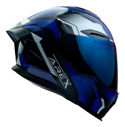 Casco para moto rebatible Arex MR-903  azul brillante talla XL 