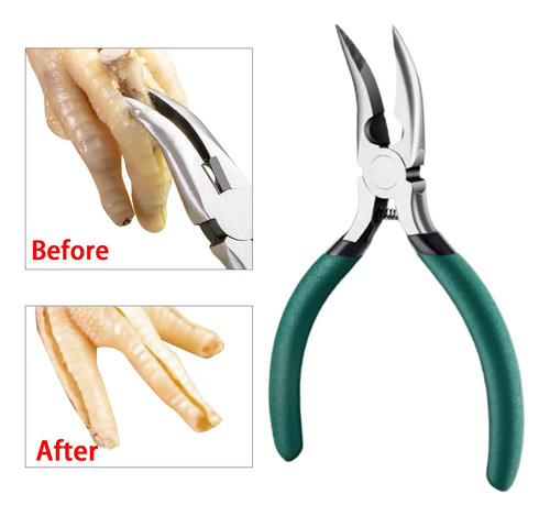 2 Herramienta Deshuesada Para Patas De Pollo, Clip Verde