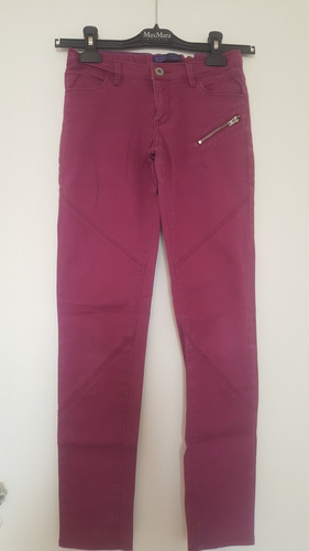 Pantalón Levis T 12 Niña  Color Uva De Gabardina C Spandex 