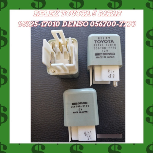 Relex Relay Toyota 5 Patas 85925-17010 Denso 056700-7770