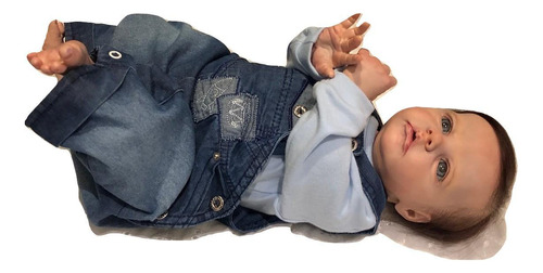Boneca Bebê Reborn Rafael Com Corpo Inteiro Siliconado