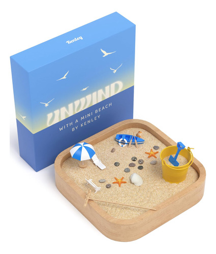 Mini Zen Garden Sandbox - Miniatura Beach Zen Garden Para Es