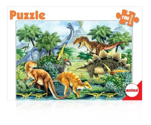 Antex Puzzle Rompecabezas 100 Piezas Animales Dinosaurios